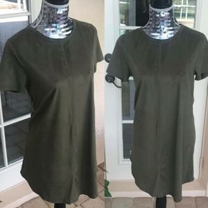 ❤️ 3 for $10 ❤️ Francesca's Collection Miami Suede Green Dress